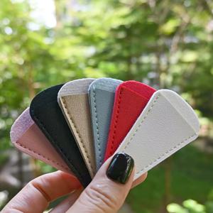 TEMU 6pcs/4pcs 휴대용 PU 가죽 이발기 보관함, 멀티컬러 - 수술용 사포리지 커버 & 핀셋 + 손톱깎이 커버 (수염정리·속눈썹·눈썹 grooming·코털제거·매니큐어)