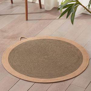 TEMU 내구성 있는 실내 고양이용 스크래치 보드 - 100cm 원형 스크래치 패드 텍스처 표면, 가구 손상 감소, 스크래칭 행동 촉진, 놀이 및 휴식에 이상적, 고양이 스크래치 포스트 대체품, 재미있는 디자인, 튼튼한 구조, 시살 매트, 여름 매트