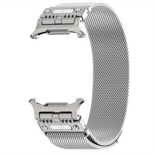 TEMU For Galaxy Watch Ultra/Ultra(2025) 47mm 럭셔리 메탈 마그네틱 클로저 밴드 - 여름 메카 스타일 밀라노 루프 퀵 릴리스, 궁극의 편안함 및 내구성