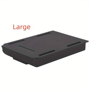 TEMU 1개 공간 절약형 자체 접착식 책상 아래 정리함 - 다수의 구획이 있는 숨겨진 벽걸이 보관함, 가볍고 내구성 있음, 사무실/기숙사/거실용 홈 & 데스크 정리 솔루션, 기숙사 액세서리, 접착식 구조