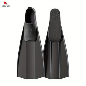 TEMU ABAHUB 초경량 풀 풋 다이빙 개구리 신발 - 스노클링 및 프리다이빙용 고성능 TPE 플립퍼, 블랙, 향상된 부력 및 지원, 다이빙 액세서리