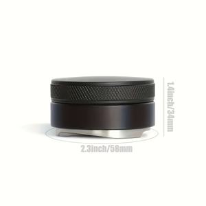 TEMU TIME OWNER 58mm 전문 템퍼 & 포트필터, 알루미늄 합금, 조절 가능한 깊이, 가정, 사무실, 주방에 적합 - 어머니의 날, 아버지의 날, 부활절, 커피 제조 필수품에 적합한 완벽한 선물 | 전문 커피 장비 | 내구성 있는 커피 도구