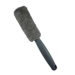 TEMU 4가지 색상 - 내구성 있는 디자인의 휴대용 자동차 세차 브러시, 인체공학적 핸들 및 가벼운 폴리에스터 휠 클리닝 도구, 효율적인 디테일링 및 타이어 관리를 위한 차량 세차 액세서리