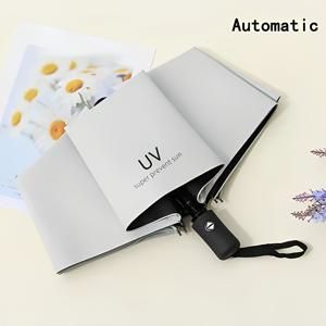 TEMU 8-리브 자동 접이식 우산, 방풍, 고무 손잡이 및 철 프레임, 190T 포니지 직물, 골퍼, 하이커, 해변을 위한紧凑轻量级 디자인 - 세련된 캐주얼, 완벽한 선물, 해변 우산, 세련된 자동, 내구성 있는 천장