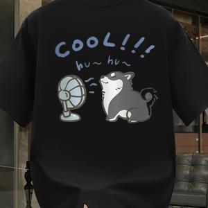 TEMU 남성용 100% 폴리에스터 그래픽 티셔츠 - 멋지다! hummingbird & cat 디자인, 반팔 크루 넥 캐주얼 여름 상의, 캐주얼 의상용 루즈핏, 완벽한 선물, 캐주얼 웨어 티 | hummingbird 그래픽 티 | 폴리에스터 원단