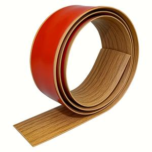 TEMU 1pc 우아한 나뭇결 디자인, 4cm X 3.3Ft 자체 접착 바닥 전환 스트립, 라미네이트 및 비닐 바닥재에 적합