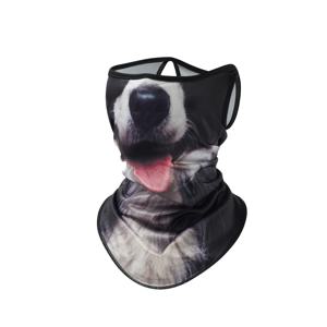 TEMU 3D 동물 고양이 디자인의 통기성 빠르게 건조되는 폴리에스터 풀 페이스 넥 프로텍터 선 쉴드