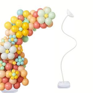 TEMU 다용도 풍선 아치 키트 스탠드 포함 - 98인치 자유롭게 구부릴 수 있는 하프 아치 세트, 결혼식, 약혼식, 발렌타인데이, 디왈리, 새해용 - 크리스마스, 할로윈, 이스터, 하누카, 추수감사절을 위한 플라스틱 풍선 - 할로윈, 크리스마스 이벤트 및 파티 용품을 위한 전기 필요 없음