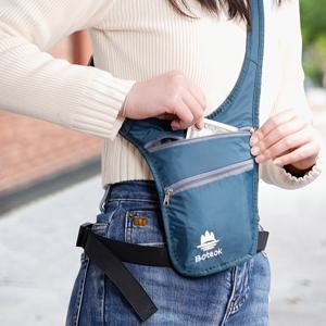 TEMU 1개 여행용 허리 가방, 남녀 모두에게 적합, 겨드랑이 아래 방지 도난, 여권 및 문서 돈 보이지 않는 - 러닝, 스포츠, 야외 활동에 매우 적합
