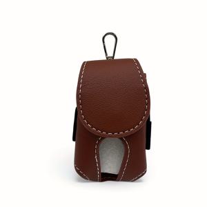 TEMU Mini 포켓 골프 볼 포켓용 내구성이 뛰어난 건축, 스타일리시한 색상(핑크, 노란색, 버건디, 해군 파란색, 검정색)으로 사용할 수 있는 세련된 PU 보관 가방, 금속 버튼 클로저, 일상 사용 및 골프 애호가를 위한 완벽한 선택|골프파우치