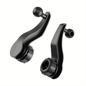 TEMU 2pcs 17mm 볼 조인트 연장 로드 자동차 에어 벤트 폰 홀더 GPS 마운트, 조절 가능한 대시 모바일 폰 스탠드, 플라스틱 소재, 원형 모양, 충전되지 않은 전원 모드, 배터리 없음, 차량 유형: 오토