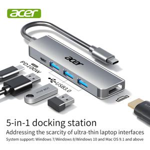 TEMU 에이서 USB-C 도킹 , PD 충전 기능, USB 3.0 포트, HDTV 지원 - 노트북, 데스크탑, 스마트폰 호환 가능 - 홈 오피스, 게이밍, 멀티미디어 스트리밍용 다기능 도킹 , 현대적 디자인과 안정적인 성능