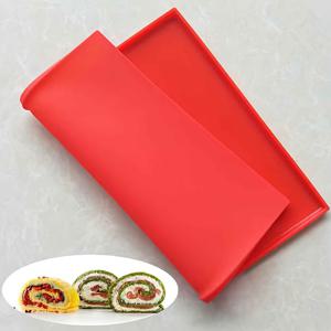 TEMU 1개, 스위스 롤 케이크 매트 12.2''x10.23'', 실리콘 스위스 롤 몰드, 베이킹 도구, 주방 가제트, 주방 액세서리