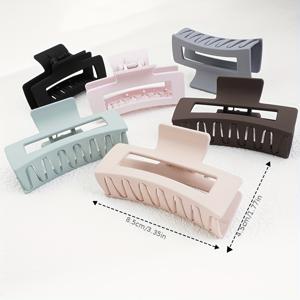TEMU 6Pcs 헤어 클로우 클립 세트, 미끄러지지 않는 헤어 클립 여성 및 소녀용, 두껍고 얇은 기타 모발 유형을 위한 강력한 홀드 헤어 액세서리