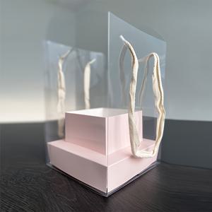 TEMU 손으로 만든 꽃 상자 투명 PVC 꽃 상자 어머니의 날 꽃 들기 선물 상자 부케 포장 상자 미니 작은 화분 선물 상자 사각 부케 선물 상자, 크리스마스, 할로윈