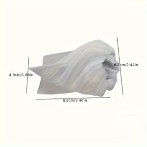 TEMU 3D 기하학적 크리스마스 트리 몰드, 나선형 원뿔 모양 양초, 수지 비누 주조 몰드, DIY 양초 만들기, 크리스마스 기둥 트리 모양 점토 공예 및 석고 용품.