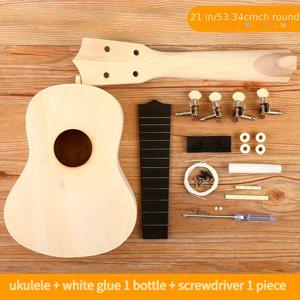 TEMU DIY 하와이안 4현 키트 - 초보자를 위한 완벽한 조립, 4현 기타, 다인용 공예, 창의적인 대회, 침실 장식 및 휴일 선물, 혼합 색상, ABS 플라스틱 프렛보드, 베이스우드 사이드 & 백 패널, DIY 공예 키트|생동감 있는 디자인|내구성 있는 구조, 하와이안 공예, 우쿨렐레 기타, 악기, 어쿠스틱 기타