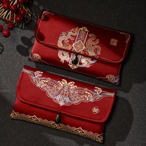 TEMU 2개 세트 우아한 레드 드래곤 & 골든 커플 약혼 리본 - 전통 중국식 결혼식 초대장, 1.5L 용량, 내구성 있는 폴리에스테르, 신부 샤워 & 결혼 선물, 결혼 선물에 이상적