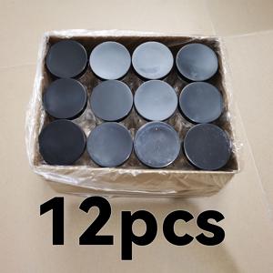 TEMU 12개 9.5oz 투명 플라스틱 항아리와 검은색 리브드 뚜껑 - 넓은 입구, PET 소재, 견과류, 건과일, 크림 및 로션용 리필 가능한 보관 용기