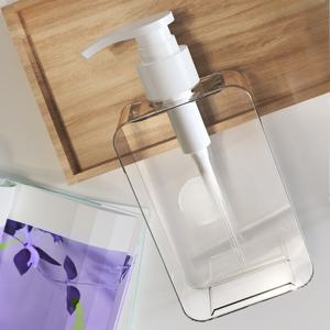 TEMU 300ml & 200ml 투명 사각 병 - 모던 디자인, 내구성 있는 플라스틱, 니켈 프리, 샤워 젤/샴푸/핸드용 독립형 - 욕실 및 여행 필수품