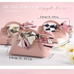 TEMU 20개 오리지널 PU 가죽 DIY 통합 보우 리본 수납백, 웨딩 사탕함, 생일 이사선물용 파티 포장봉투, 기념품 선물팩 11색상: 버건디, 핑크, 화이트, 라이트블루, , 오렌지, 옐로우, 퍼플, 말차그린, 다크그린, 블랙. 대형 42*38*1.5cm, 소형 36*31*1.5cm, 크리스마스, 할로윈