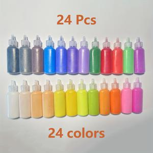 TEMU 24-팩 아트 샌드 세트, 천연 석재 컬러풀 샌드 병, DIY 페인팅, 샌드 아트 및 웨딩 장식용 크리에이티브 크래프트 샌드