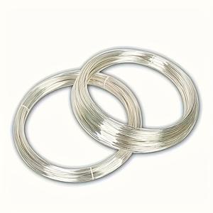TEMU 925 스털링 실버 와이어, 0.3mm 두께 - DIY 주얼리 만들기 및 공예에 이상적