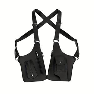TEMU 남성용 레트로 크로스바디 백, 다기능 경량 숄더백, 야외 조끼 팩, 사이클링, 하이킹, 러닝, 피트니스 및 등산을 위한 블랙과 브라운의 다용도 슬링백 - 남자친구, 남편, 아버지, 동급생을 위한 완벽한 선물, 아버지의 날, 휴일 또는 기념일 선물, 하이킹 백팩, 하이킹 액세서리, 다기능, 피트니스 액세서리, 사이클링 기어, 캐|슬링백|등산가방