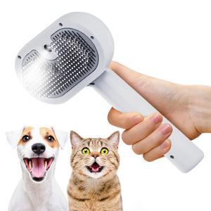 TEMU 3Fit 고양이 털 제거 및 그루밍용 스팀 브러시, 접이식 손잡이가 있는 롱 & 숏 헤어 펫용 Spritz 캣 헤어 브러쉬