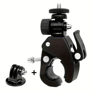 TEMU For GoPro Hero 12/11/10/9 SJCAM SJ4000 등에 사용되는 자전거 모터사이클 핸들바 그립 바 클램프 마운트 브래킷 7 6 Insta 360 액션 카메라 액세서리