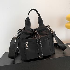 TEMU 여성 패션 캐주얼 드로우스트링 버킷 백, 다용도 어깨 & 크로스바디 미니 시크 에센셜 백
