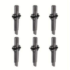 TEMU 6Pcs 석공 끌 세트, 금속 웨지 및 페더 심, 콘크리트 암석 스플리터 수동 공구