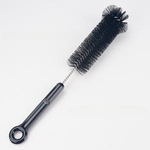 TEMU 스테인리스 와이어 브리슬이 있는 긴 손잡이 병 청소용 브러시 1개 - 물병, 어린이 병 및 좁은 입구에 효율적 - 주방, 욕실 및 유리 세척을 위한 내구성 플라스틱 & 금속 디자인