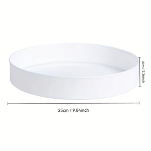 TEMU 1개 다기능 360° 회전 금속 보관대 - 주방 향신료, 간식, 화장품에 완벽한 멀티퍼포즈 정리 트레이, 공간 절약용 턴테이블, 메이크업 및 파우더 코팅, 침실과 욕실, 주방에서 효과적으로 공간을 절약