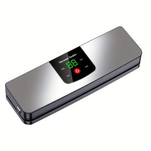 TEMU USB 충전식 진공 포장기, 자동 식품 보존기 (습식/건식 모드), LED 디스플레이 디자인 여행 캠핑용 다기능 멀티푸드 실러