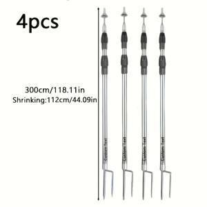 TEMU 맞춤형 4pcs 캐노피 텐트 지지대 세트, 차양, 현관, 그늘망 등에 적합 - 조절 가능한 길이와 맞춤 각인 텍스트, 세련된 디자인,날씨에 강한 폴,튼튼한 기둥,이벤트 플래너