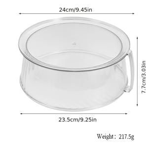 TEMU 식품용 전자레인지 스플래터 커버, 투명 식품 신선도 커버, 손잡이가 있는 접시 스플래터 커버, 다기능 커버, 100% 식품 등급 플라스틱, BPA 프리, 식기세척기 사용 가능