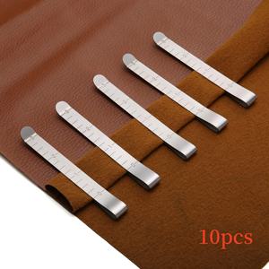 TEMU 10/20pcs 세트 스테인레스 스틸 하엽 클립 3인치 측정 규칙