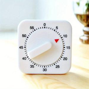 TEMU 1pc 60분 기계적 타이머, 배터리가 필요하지 않음, ABS 소재, 높은 소리 알림, 가정 및 사무실 사용에 이상적, 배터리가 없음
