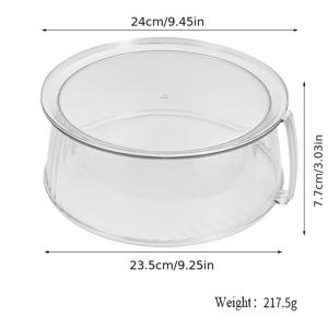 TEMU 식품용 전자레인지 스플래터 커버, 투명 식품 신선도 커버, 손잡이가 있는 접시 스플래터 커버, 다기능 커버, 100% 식품 등급 플라스틱, BPA 프리, 식기세척기 사용 가능