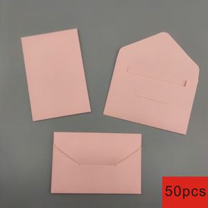 TEMU 50장 빈티지 미니 봉투 4.13x2.76인치 - 매트 마감, 자체 밀봉, 결혼식, 데이, 생일, 약혼, 추수감사절, 크리스마스 - 다양한 색상