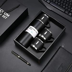 TEMU 원컵 세트 (뚜껑 3종 사용), 이중벽 보온병, 차량용/비즈니스 선물 세트, 빨대와 함께하는 귀여운 텀블러, 휴대용 음료잔, 다목적 뚜껑, 누수방지 기능의 고급형 스테인리스 제품|텀블러|트래블보틀