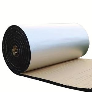 TEMU 1롤 20mm 두께 19.69인치 x 78.74인치 자체 접착 열 절연 소음 방지 테이프 알루미늄 호일 고무 플라스틱, 소리/열 절연/DIY 애완동물 하우스용