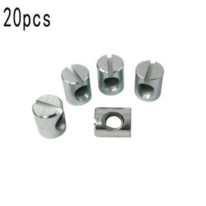TEMU 20개 M6 x 12mm 바렐 너트 크로스 도움이 슬롯 너트 청소년 침대 유아 침대 스크루 하드웨어 교체 키트 복도 침대 침대 헤드보드 의자 가구
