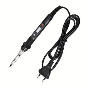 TEMU Balen Yar 80W 220V 디지털 디스플레이 온도 제어 솔더링 아이언, 유럽 표준 플러그, 세라믹 히팅 원소, 효율적인 솔더링을 위한 총 스타일, 솔더링 아이언도 포함