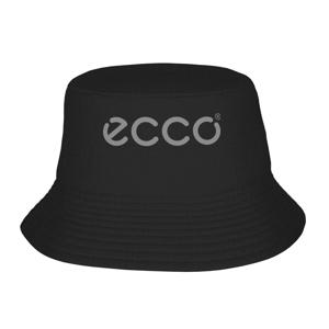 TEMU ECCO 더블 레이어 피셔맨 모자 - 스타일리시한 블랙과 화이트 로고, 부드럽고 내구성이 뛰어난 폴리에스터, 여름 정원, 해변, 캠핑, 하이킹, 낚시에 완벽한 - 손세탁 가능, 캠핑 액세서리|여름모자|등산모자