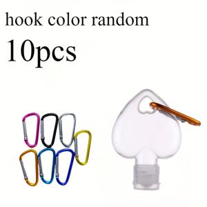 TEMU 휴대용 미니 리필 가능 핸드 세정제 디스펜서 병 5개/10개, 30ml/50ml 후크 포함, 로션용 플립탑 스프레이 병, 빈 리필 가능 소형 플립탑 프레스 소독제 스프레이 병