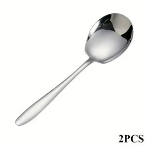 TEMU 2개/3개/5개 스테인리스 주방 숟가락, 서빙 스푼, 국자, 과일 스쿱, 멜론 볼러