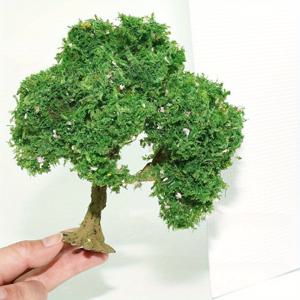 TEMU 1개 클래식 미니어처 모델 나무 - DIY 풍경 장식용 내구성 있는 플라스틱 건축 오너먼트, 결혼식 센터피스 및 홈 오피스 장식, 전기 필요 없음, 나무 장식