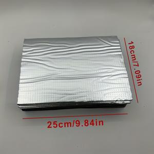 TEMU 10개 자동차 엔진 후드 소음 방지 패드 - 접착식 열 절연 매트, 5mm 두께, 범용 차량 및 트럭 엔진용, 소음 감소 & 열 보호, 스타일리시 블랙 | 방수 기능